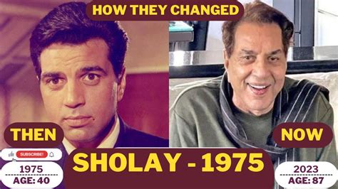 Sholay Cast 1975 How they changed in 2023 | Then and Now | Star and Films - YouTube