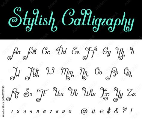 Calligraphy Handwritten Classic Vintage vector Font. Lettering ...