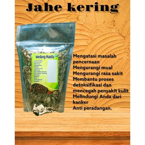 Jual Jahe gajah kering / jahe kering 100g | Shopee Indonesia