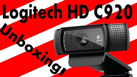 Logitech C920 Pro HD USB Webcam Unboxing + StopMotion Software! - YouTube