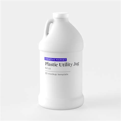 Half-Gallon Plastic Utility Jug (64 oz) - Creative Design Market