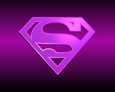 Downloaden Violettes Superwoman-logo | Wallpapers.com