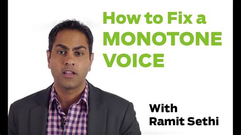 How To Fix a Monotone Voice, with Ramit Sethi - YouTube