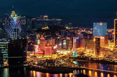Macau At Night Photograph by Dragon For Real | Fine Art America