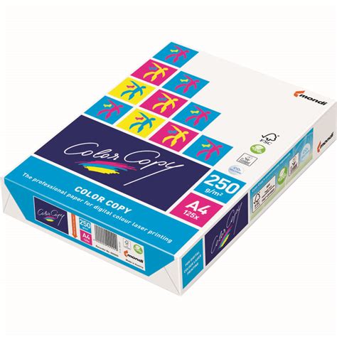 A4 Paper - Mondi Colour Copy 250gsm (125 Sheet Pack) | Skout Office Supplies