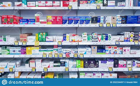 Pharmacy Shop with Medicines Vitamins Supplement Editorial Photography ...