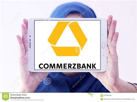 Commerzbank logo editorial stock photo. Image of company - 102488188