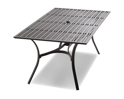 Amazon.com: Strathwood Rhodes Rectangular Dining Table: Garden & Outdoor