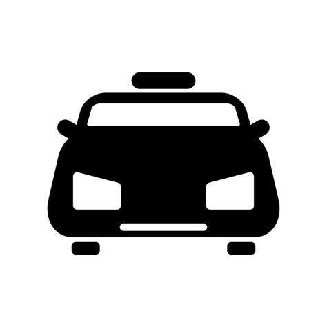 Cab silhouette icon. Cab ride information. Vector. 26529918 Vector Art ...