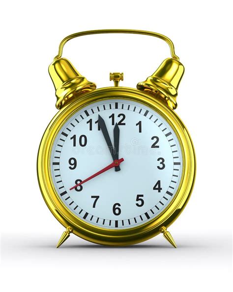 Alarm Clock on White Background Stock Illustration - Illustration of alertness, deadline: 16427885