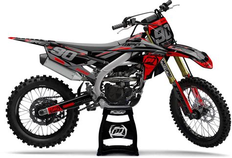 Custom Yamaha Dirt Bike Heet Red Series Graphics - FREE SHIPPING - MotoPro Graphics