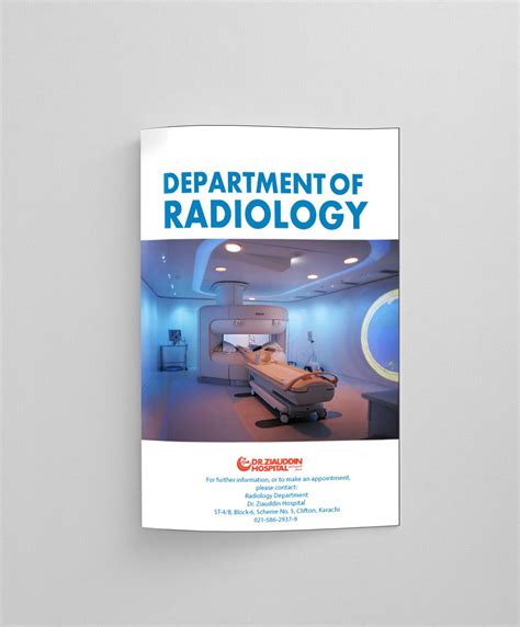 Brochure Design for Dr.Ziauddin Radiology Dept. on Behance