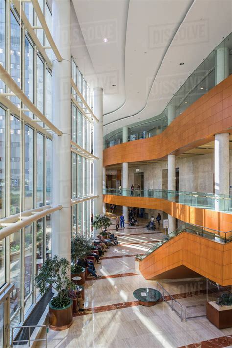 Lobby of Gonda Building at Mayo Clinic; Rochester, Minnesota, United ...