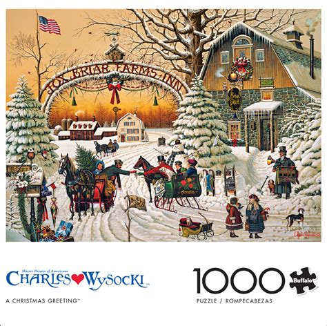 Charles Wysocki: A Christmas Greeting 1000 Piece Puzzle