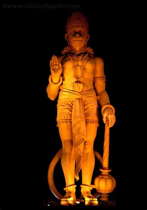 Lord Hanuman Statue at Chhatarpur Temples