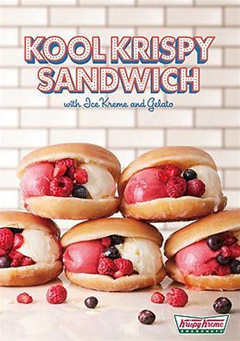 Krispy Kreme Japan Introduces Doughnut Ice Cream Sandwich