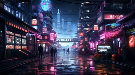 Unveiling the Futuristic Oasis: Cyberpunk Alleyway 1 16×9 Nature Wallpaper