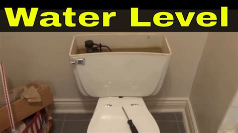 How To Adjust The Water Level In A Toilet Cistern - The floating cup is attached by a metal ...