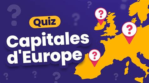 QUIZ : Les Capitales d'Europe - 46 Pays - YouTube