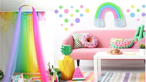 DIY RAINBOW wall decor / ROOM DECOR from waste materials - YouTube