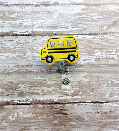 School Bus Badge Reel Driver Badge Reel ID Badge Reel | Etsy