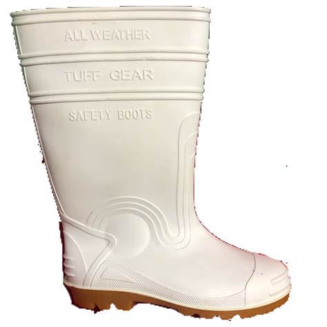 Tuff Gear Rubber Boots White – Wintess Commercial