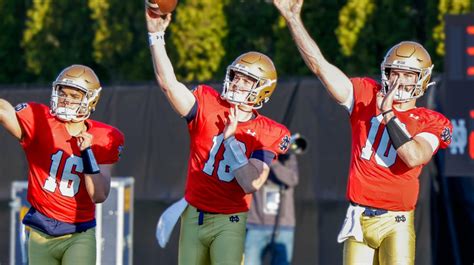 Notre Dame Notebook: Irish Quarterbacks Talk Training Camp - Sports ...