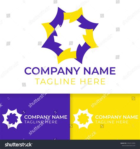 Abstract Shape Logo Design Community Social Stock Vector (Royalty Free ...