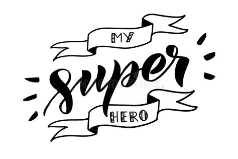 Superhero Lettering with Gradient Colors. Superheroes Word, Cartoon ...