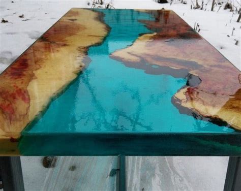 Epoxy resin table epoxy resin coffee table burned wood | Etsy | Epoxy resin table, Resin table ...