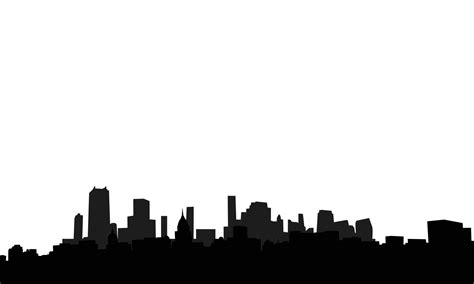 Vector silhouette skyline illustration on white 35283415 Vector Art at ...