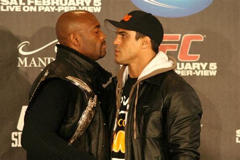 Viva Brazil! Anderson Silva vs Vitor Belfort UFC 126 staredown (Pic ...