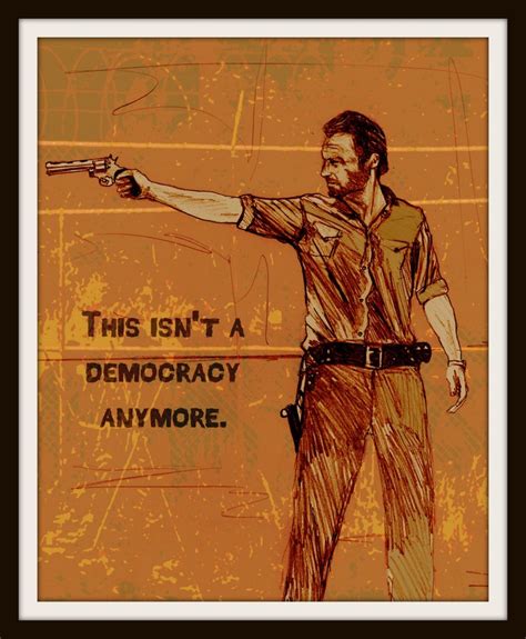 Walking Dead Art Print Rick Grimes Portrait and Quote - Etsy