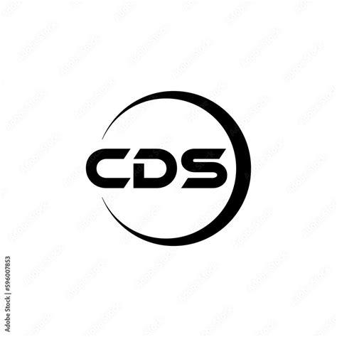 CDS letter logo design with white background in illustrator, cube logo ...