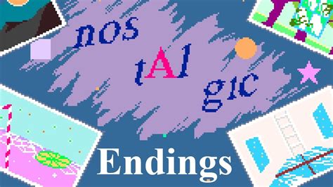 nostAlgic (Yume Nikki fangame) - part 4 (endings) - YouTube