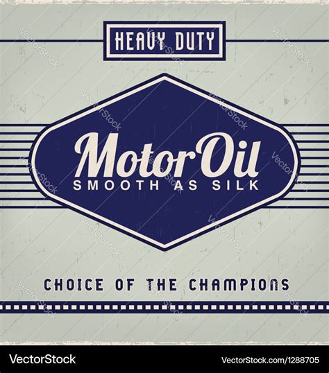 Motor Oil Label Royalty Free Vector Image - VectorStock