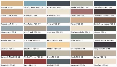 Behr Paints - Behr Colors - Behr Paint Colors - Behr Interior Paint, Chart, Chip, Sample ...