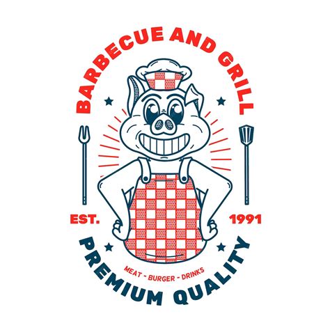 Free Vector | Detailed retro cartoon restaurant logo