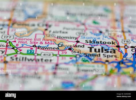 Cleveland oklahoma on a map hi-res stock photography and images - Alamy