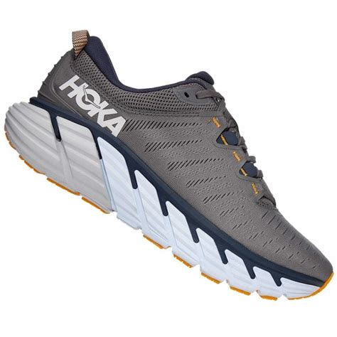 Hoka Gaviota 3 Wide Mens Support Running Shoes Charcoal Gray/Ombre Blue