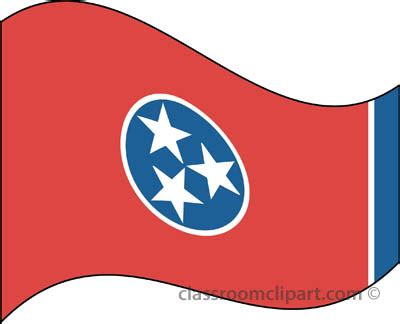 State Flags Clipart - tennessee_flag_waving - Classroom Clipart