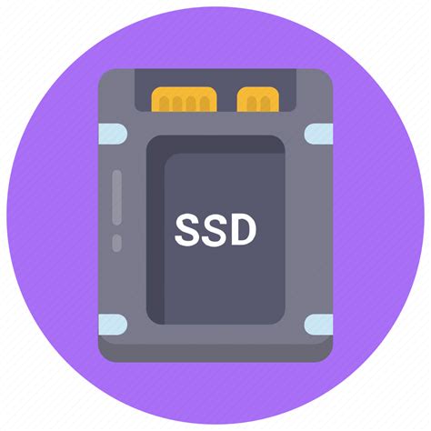 Ssd, hard, drive, computer, hardware, electronic, component icon ...
