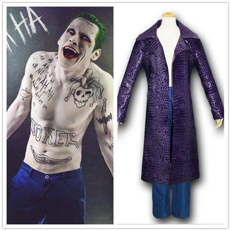 Free Shipping Movie Suicide Squad Jared Leto Joker Cosplay Carnival Cosplay Costume Halloween ...