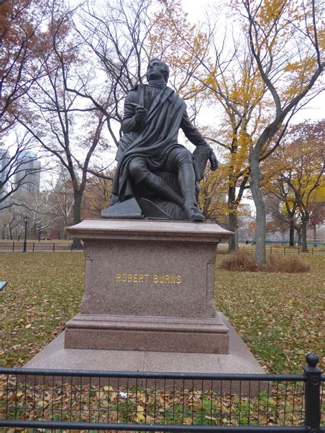 Photo-ops: Statue of Historic Figure: Robert Burns - Central Park, NY, NY