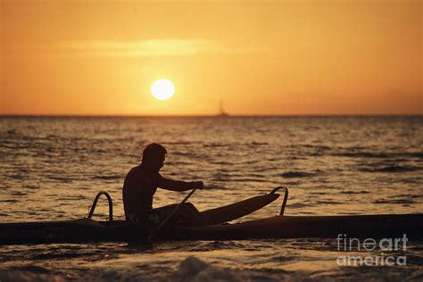 One Man Canoe Photograph by Sri Maiava Rusden - Printscapes | Fine Art America