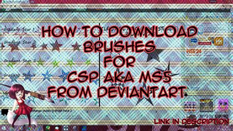 [VIDEO TUTORIAL] How to Download Brushes for CSP by Katarina-Kirishiki ...