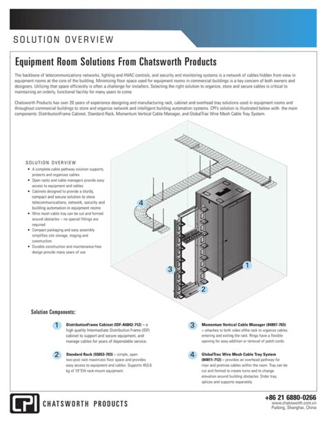 idf cabinet equipment room solutions application