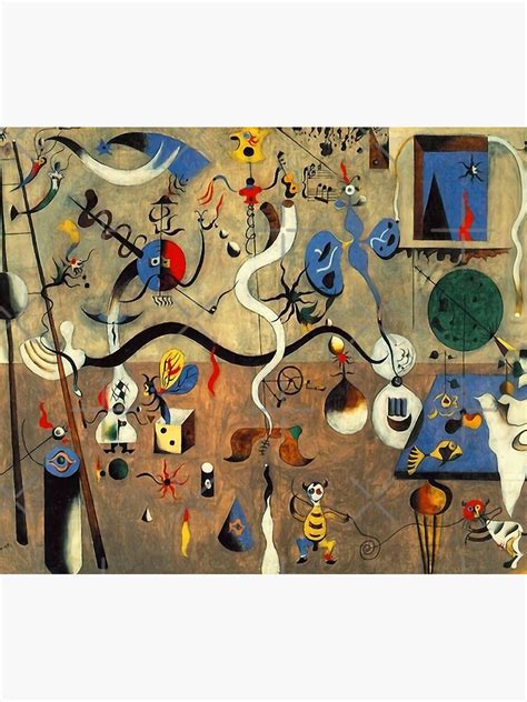 "Joan Miro Carnival of Harlequin Magnet" Tapestry for Sale by ...