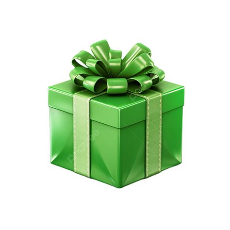 Green Color Gift Box With Transparent Background, Transparent Background, Green, Gift Box PNG ...