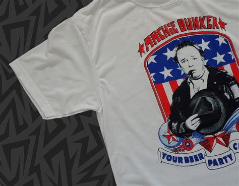 ARCHIE BUNKER for President Presidential Campaign T-shirt BEER Party Candidate All in the Family ...